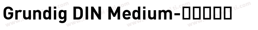 Grundig DIN Medium字体转换